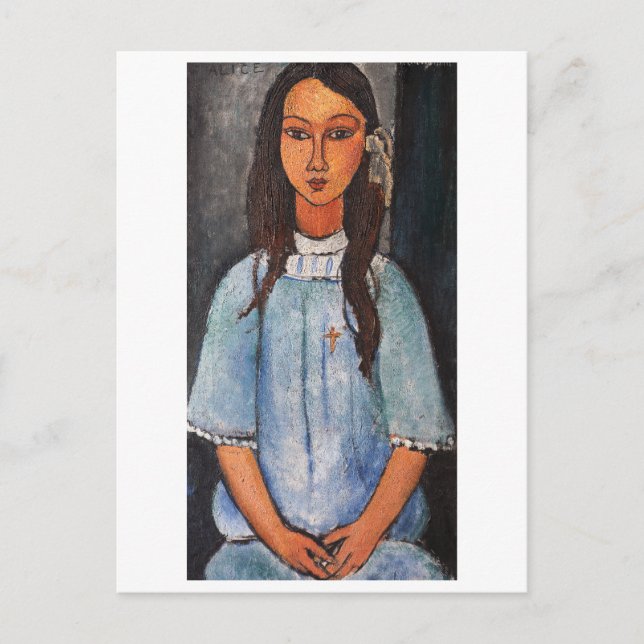 Carte Postale Portrait d'Alice, Modigliani (Devant)