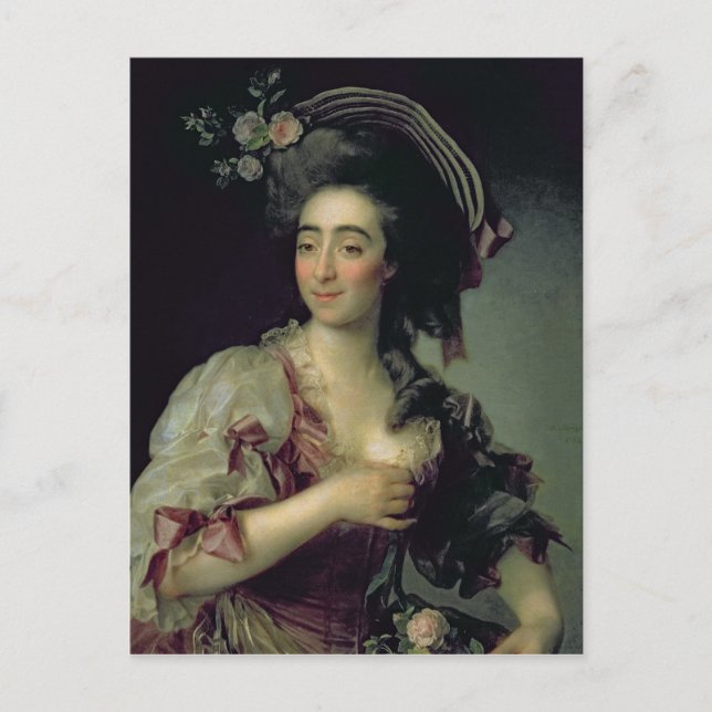 Carte Postale Portrait d'Anna Davia-Bernucci, 1782 (Devant)