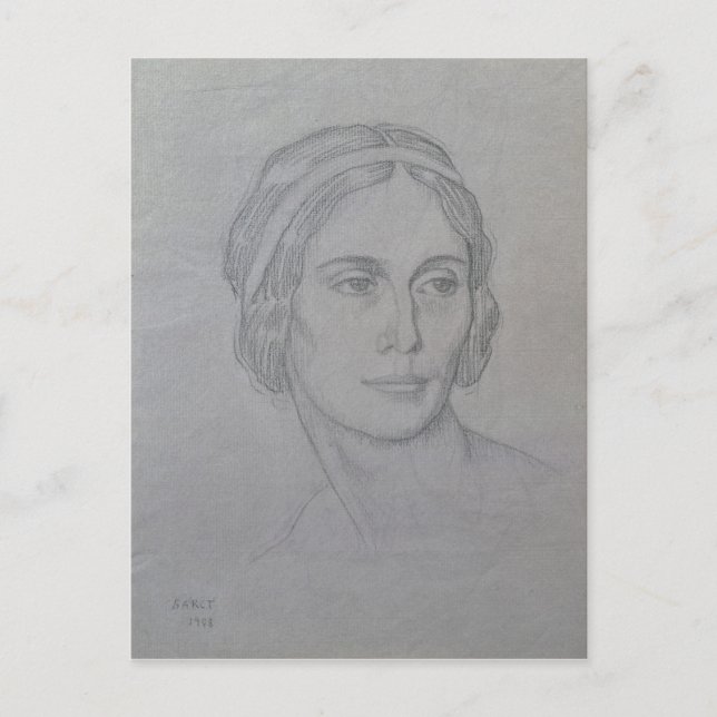 Carte Postale Portrait d'Anna Pavlova, 1908 (Devant)