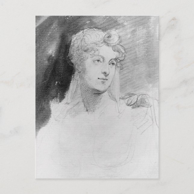 Carte Postale Portrait d'Augusta Leigh (Devant)