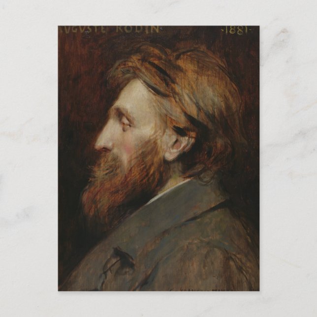 Carte Postale Portrait d'Auguste Rodin 1881 (Devant)