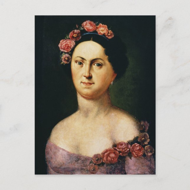 Carte Postale Portrait d'Avdotia Istomina, années 1830 (Devant)
