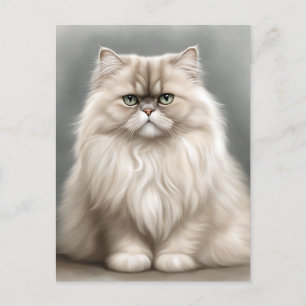 Carte Postale Portrait de beauté du chat perse