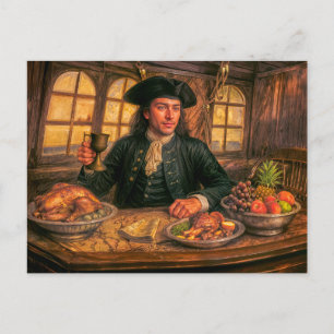 Carte Postale Portrait de Black Bart à la Taverne des Pirates