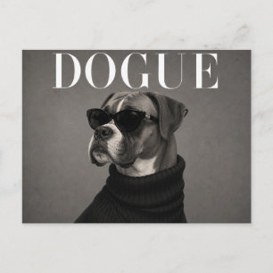 Carte Postale Portrait de Boxer de Luxe