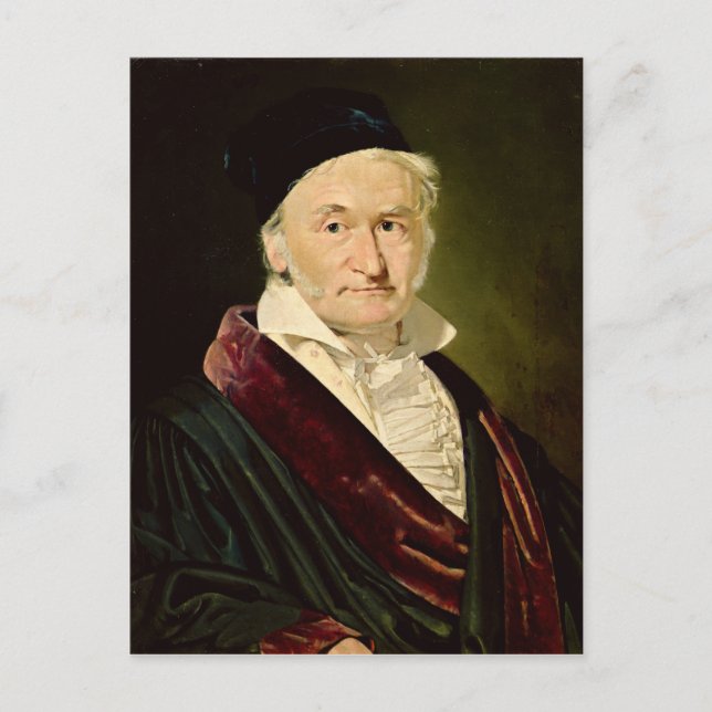 Carte Postale Portrait de Carl Friedrich Gauss, 1840 (Devant)