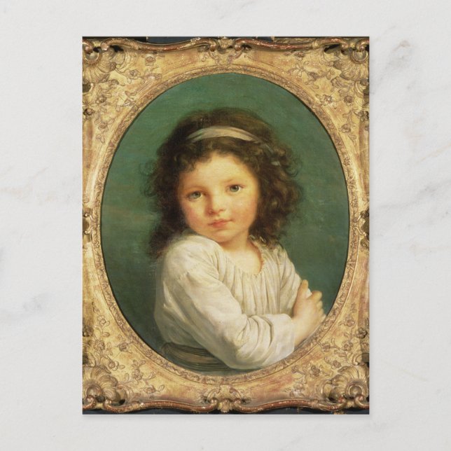 Carte Postale Portrait de Caroline Lalive de la Briche, 1786 (Devant)