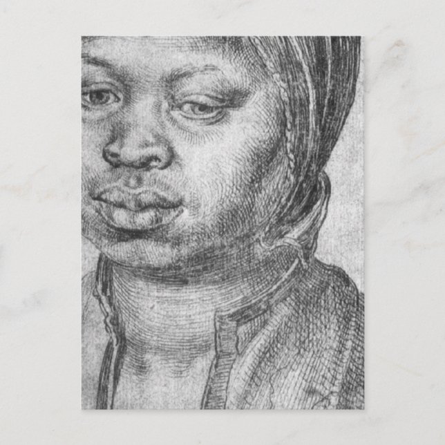 Carte Postale Portrait de Catherine, femme africaine (Devant)