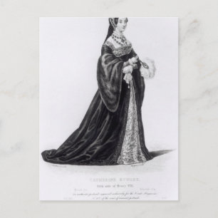 Carte Postale Portrait de Catherine gravée par Hargrave