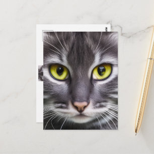 Carte Postale Portrait de chat merveilleux