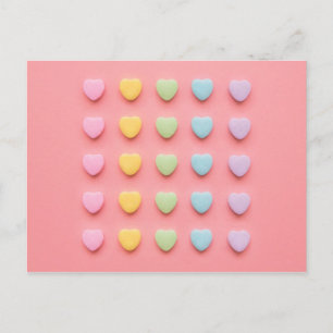 Carte Postale Portrait de Coeurs de bonbons