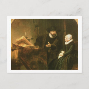 Carte Postale Portrait de Cornelius Anslo et sa femme, 1641 (oi