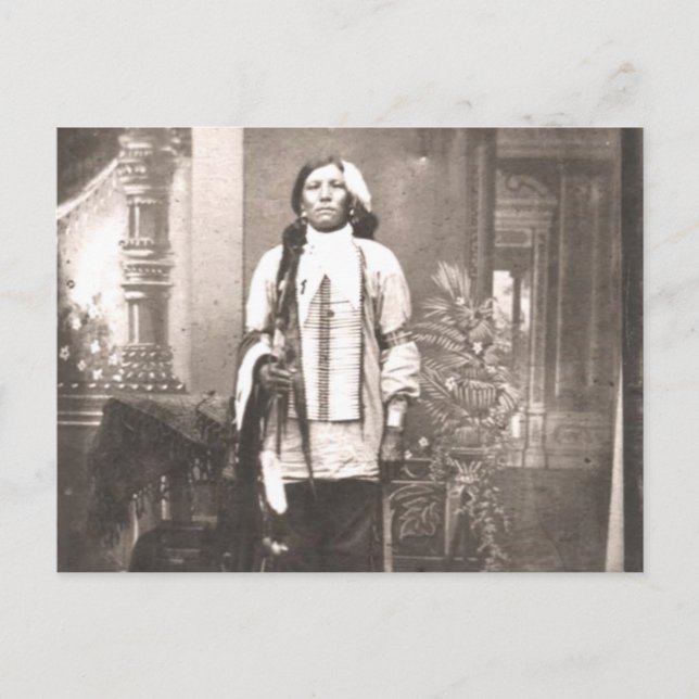Carte Postale Portrait de Crazy Horse (Devant)