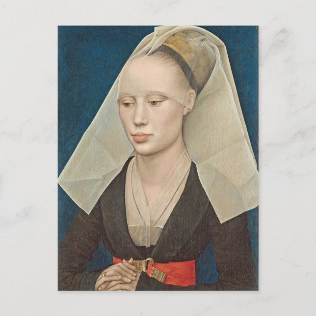 Carte Postale Portrait de Dame, v.1460 (huile sur panneau) (Devant)