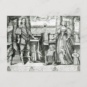Carte Postale Portrait de famille de Charles I