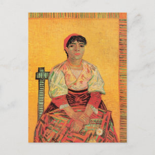 Carte Postale Portrait de femme italienne par Vincent van Gogh