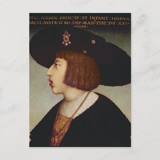 Carte Postale Portrait de Ferdinand I, Saint Empereur Romain (Devant)