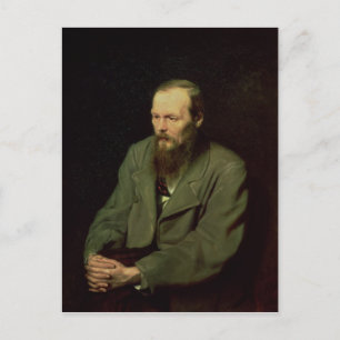 Carte Postale Portrait de Fiodor Dostoïevski  1872