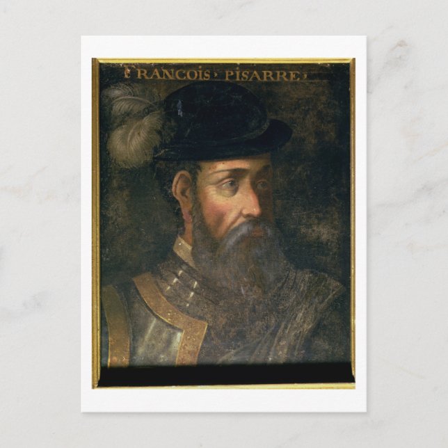 Carte Postale Portrait de Francisco Pizarro (c.1478-1541) Spanis (Devant)