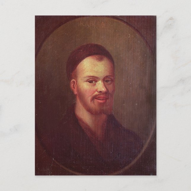Carte Postale Portrait de François Rabelais, satiriste français (Devant)