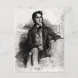 Carte Postale Portrait de Franz Liszt août 1832