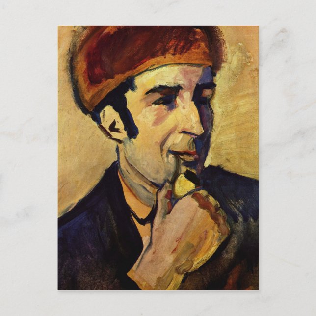 Carte Postale Portrait de Franz Marc par August Macke (Devant)