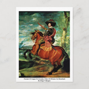 Carte Postale Portrait De Gaspar De Guzmán, Duc D'Olivares