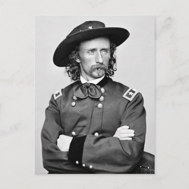 Carte Postale Portrait de George Armstrong Custer (Devant)