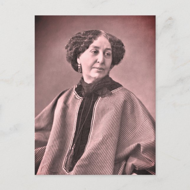 Carte Postale Portrait de George Sand par Nadar (Devant)