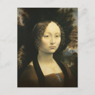 Carte Postale Portrait de Ginevra de' Benci de Léonard de Vinci
