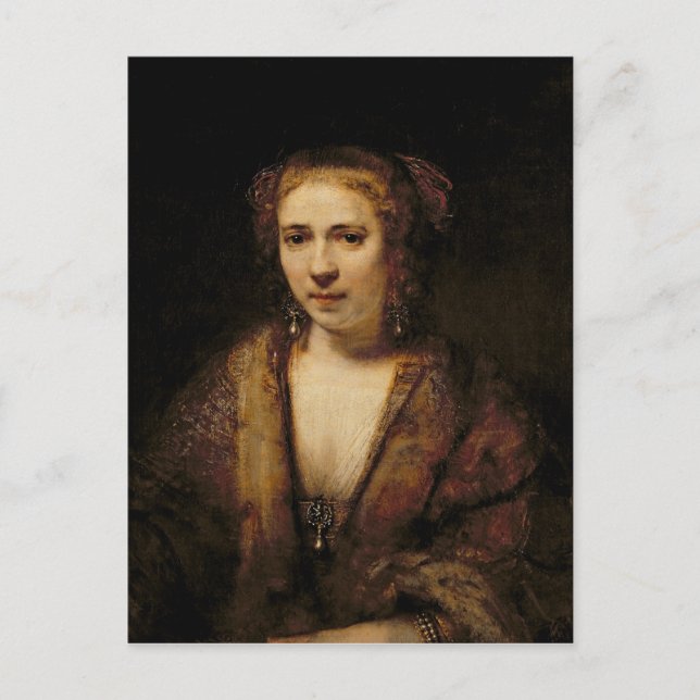 Carte Postale Portrait de Hendrikje Stoffels (Devant)