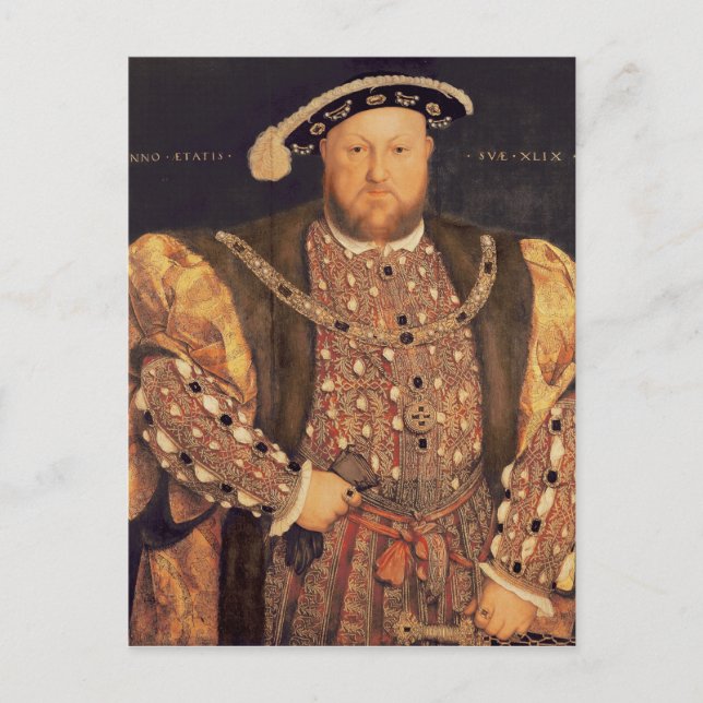 Carte Postale Portrait de Henri VIII, 49 ans, 1540 (Devant)