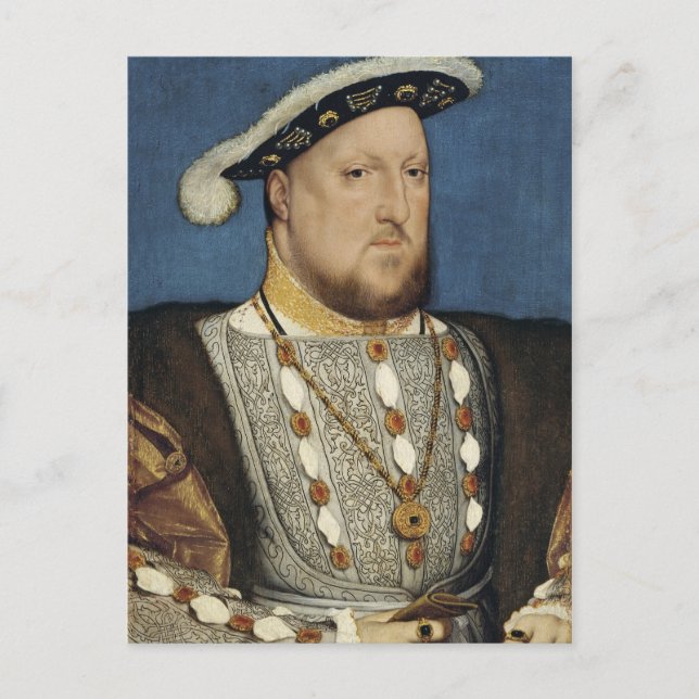 Carte Postale Portrait de Henri VIII d'Angleterre par Hans Holbe (Devant)