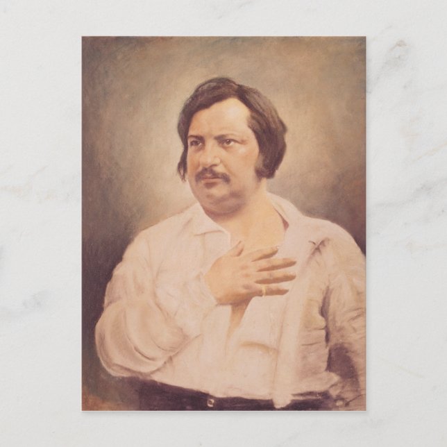 Carte Postale Portrait de Honore de Balzac (Devant)
