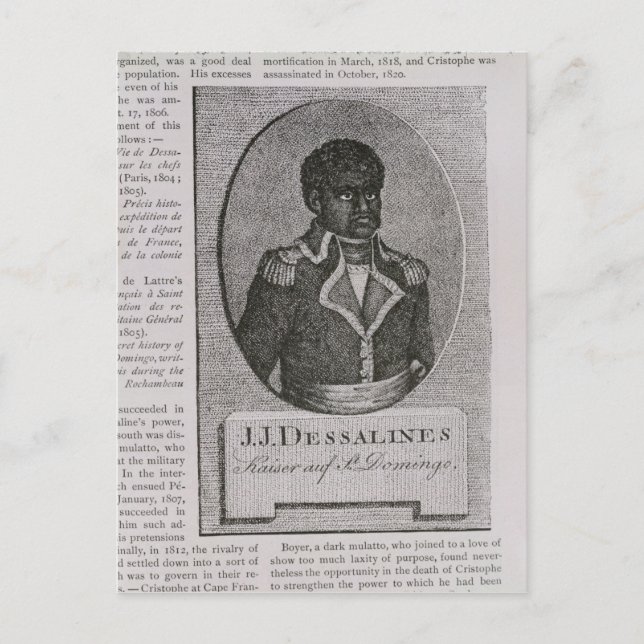Carte Postale Portrait de Jean-Jacques Dessalines (Devant)