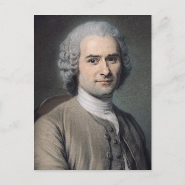 Carte Postale Portrait de Jean Jacques Rousseau (Devant)