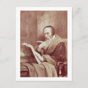 Carte Postale Portrait de John Calvin (1509-1564) (gravure)