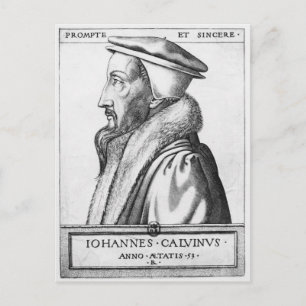 Carte Postale Portrait de John Calvin âgé de 53 ans, 1564