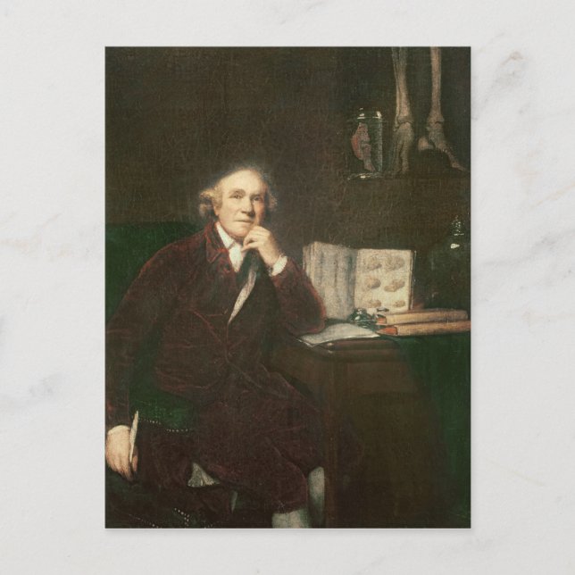 Carte Postale Portrait de John Hunter d'après Sir Joshua (Devant)