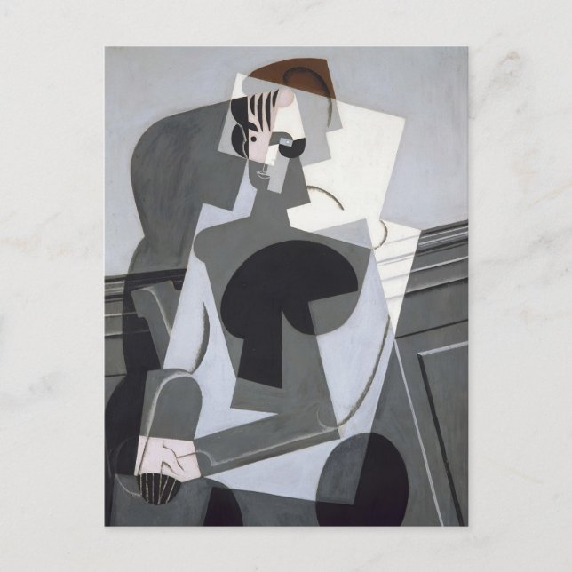 Carte Postale Portrait de Josette Juan Gris Cubism (Devant)