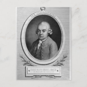 Carte Postale Portrait de Karl Philipp Emmanuel Bach