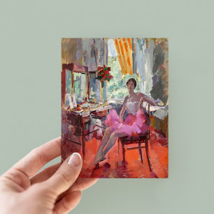 Carte Postale Portrait de la ballerine Vera Trefilova   Korovin