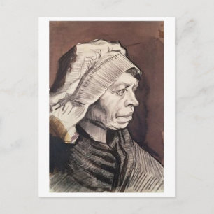 Carte Postale Portrait de la femme paysanne, Van Gogh Art