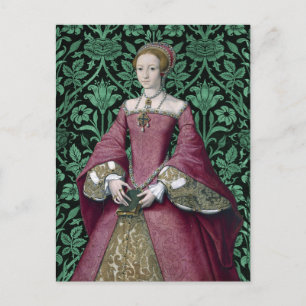Carte Postale Portrait de la princesse Elizabeth Tudor, reine 