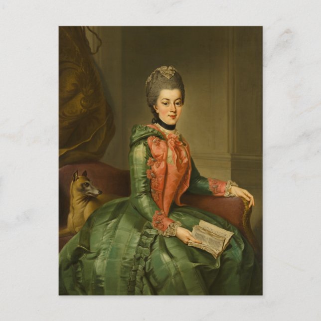Carte Postale Portrait de la princesse Frederika Sophia Wilhelmi (Devant)