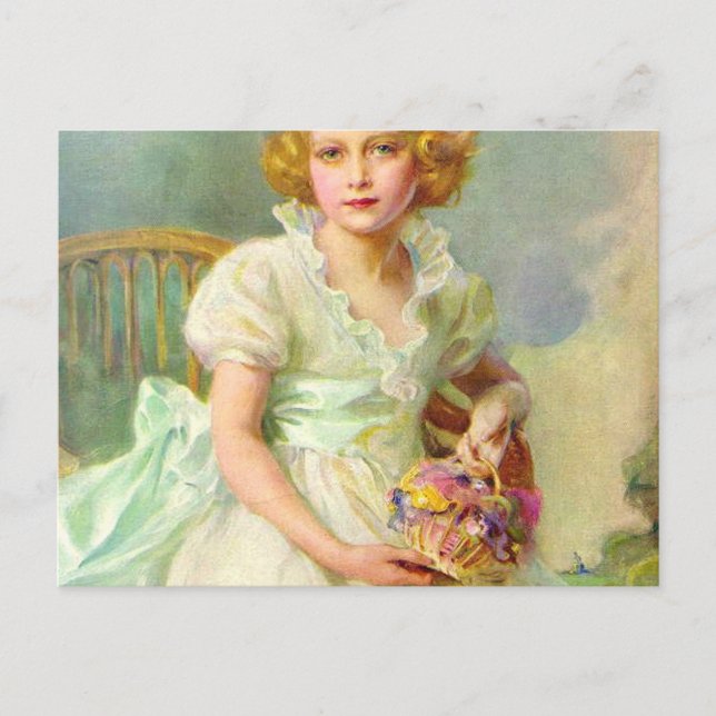 Carte Postale Portrait de la reine Elizabeth datant de 1933 (Devant)