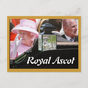 Carte postale portrait de l'Ascot Royal pour le ju