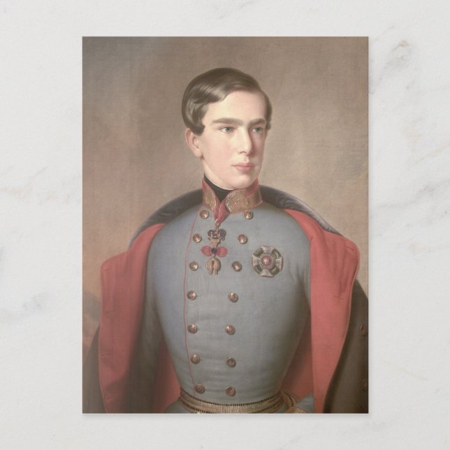 Carte Postale Portrait de l'empereur François-Joseph d'Autriche (Devant)