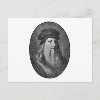 Carte Postale Portrait de Leonardo da vinci