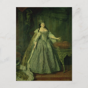 Carte Postale Portrait de l'impératrice Anna Ivanovna 1730
